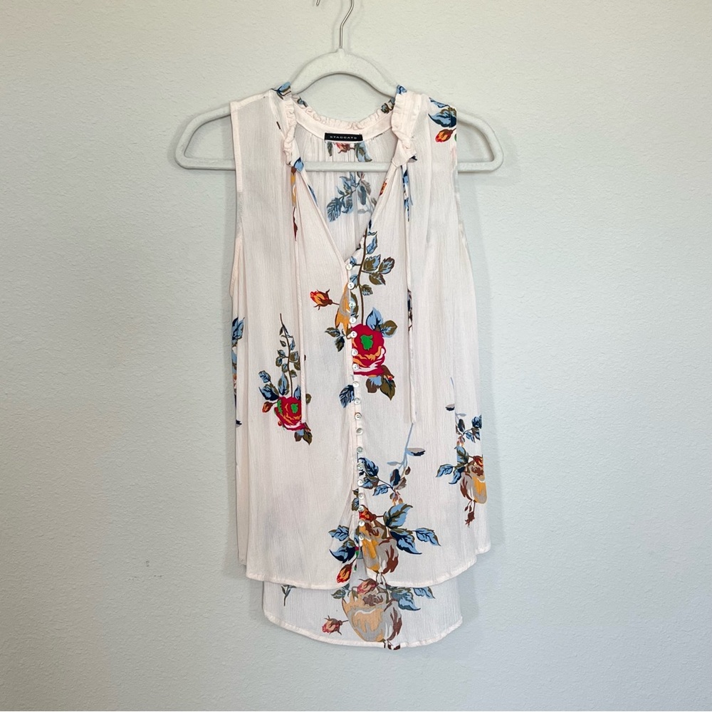 Women’s floral tank top staccato size large
